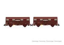 Arnold HN6572 - N - 2-tlg. Set gedeckte Güterwagen G4 Aquitaine Express, SNCF, Ep. III